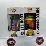 Funko Pop Egor Elf #15 Fin Du Chomp #12 Spastik Plastik Shop Exclusives